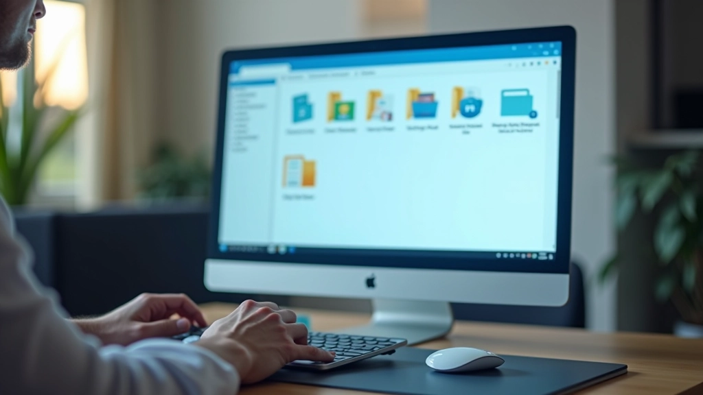 Ecrã de computador a mostrar pasta de documentos com ficheiros importantes